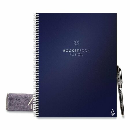 ROCKETBOOK 11 x 8.5 in. Seven Page Formats Fusion Smart Notebook, Blue EVRF-L-RCCDFFR